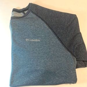 Columbia, long sleeve shirt, large blue gray